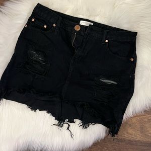 Denim Mini Skirt